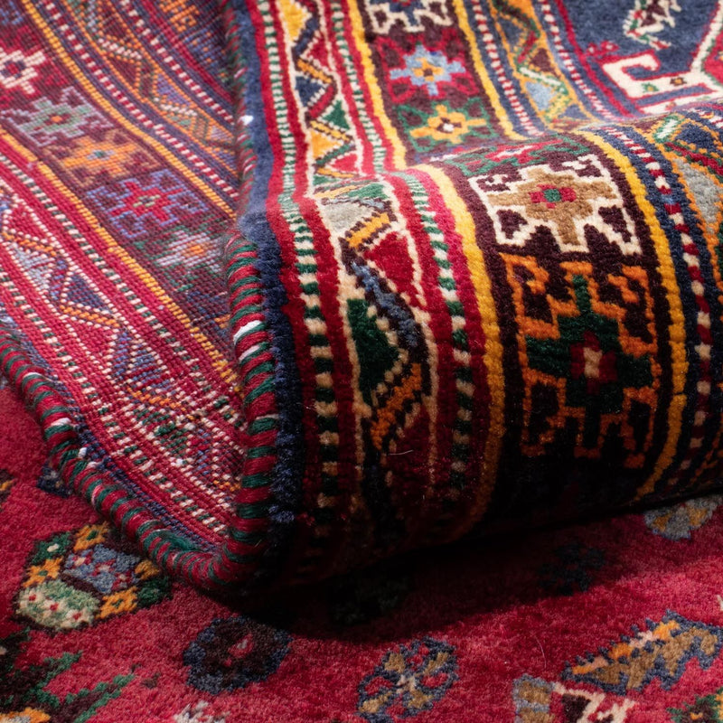 Shiraz Teppich 190x272cm - Perserteppich - dunkelrot