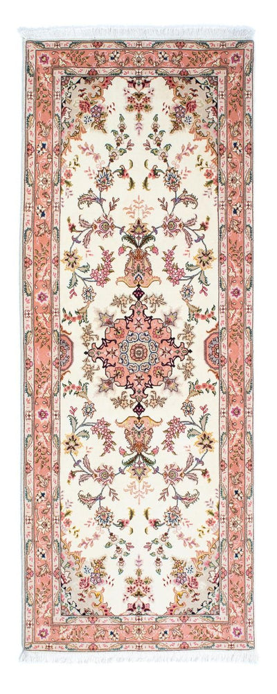 Täbriz - 50 Raj Teppich 81x215cm - Perserteppich - beige
