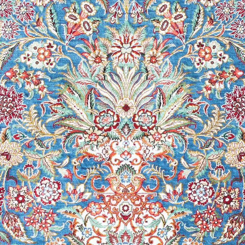 Ghom Teppich 81x119cm - Perserteppich - hellblau