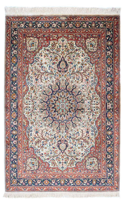Ghom Teppich 104x155cm - Perserteppich - beige