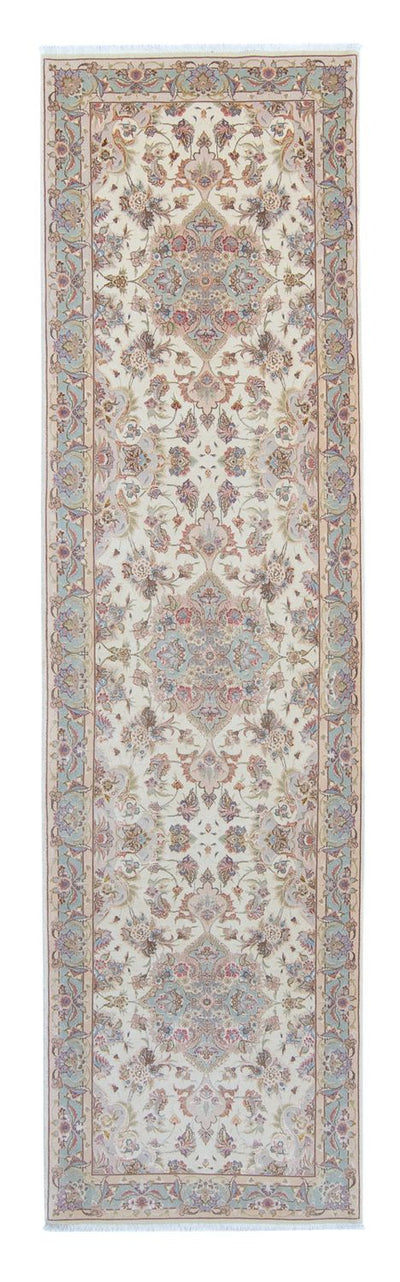 Täbriz - 50 Raj Teppich 90x360cm - Perserteppich - beige