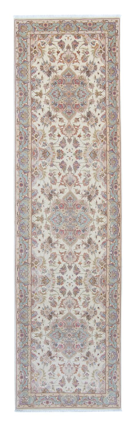 Täbriz - 50 Raj Teppich 90x360cm - Perserteppich - beige
