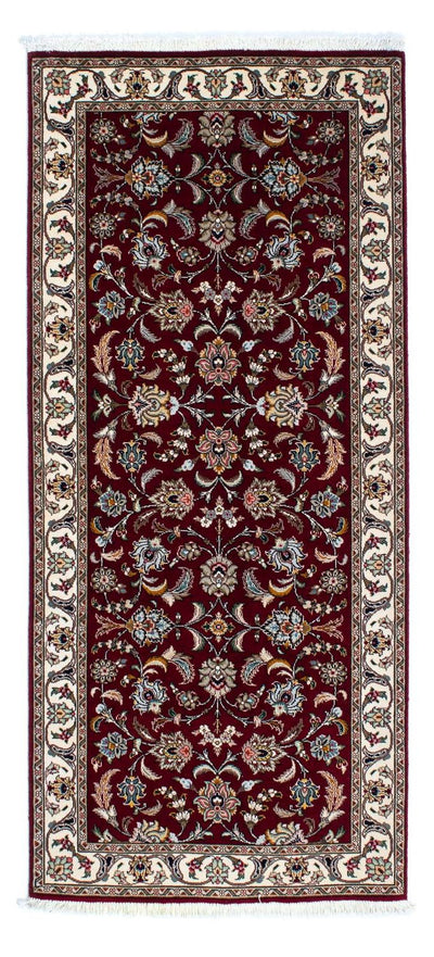 Täbriz - 50 Raj Teppich 87x197cm - Perserteppich - dunkelrot