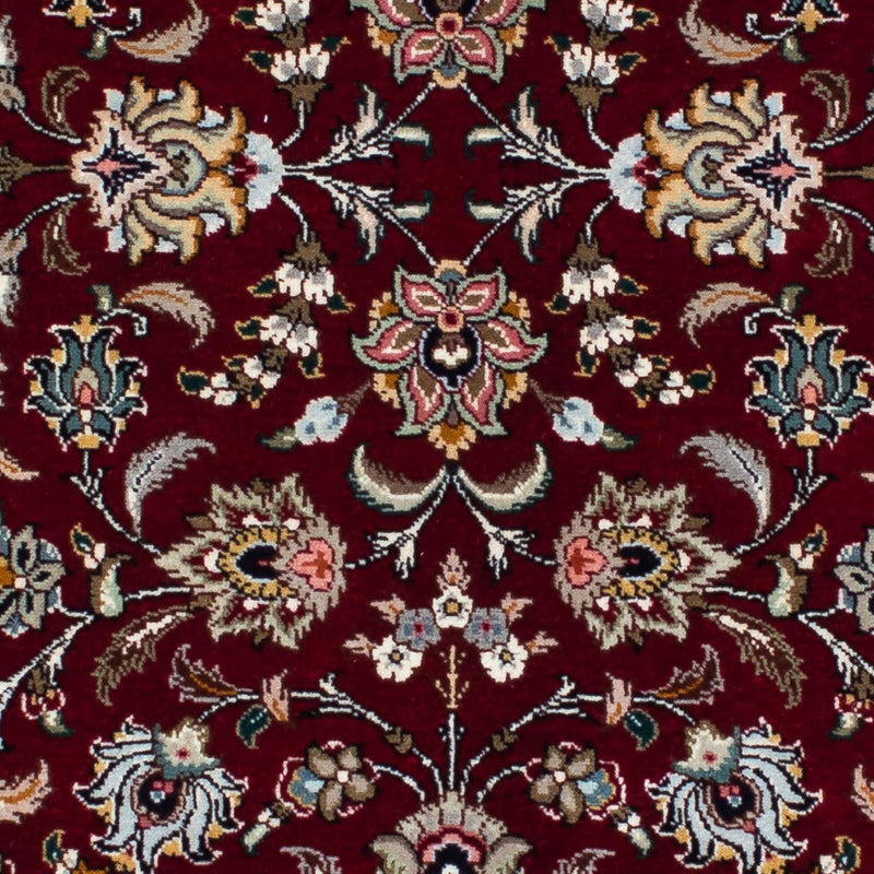 Täbriz - 50 Raj Teppich 87x197cm - Perserteppich - dunkelrot