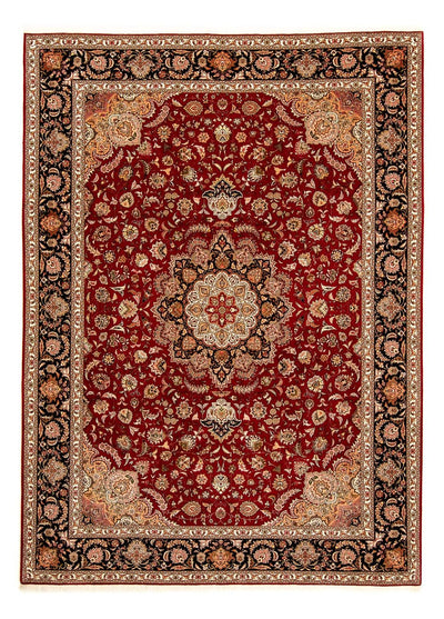 Täbriz - 50 Raj Teppich 251x342cm - Perserteppich - dunkelrot