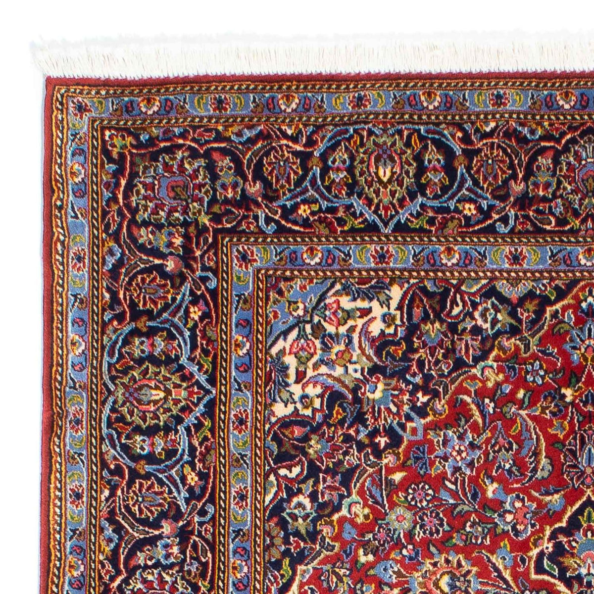 Keshan Teppich 142x216cm - Perserteppich - rot