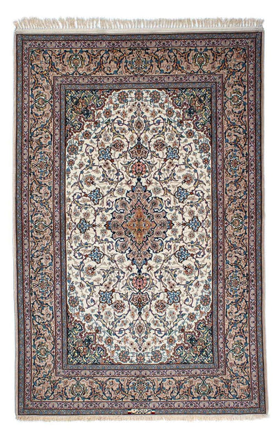 Isfahan Teppich 150x229cm - Perserteppich - beige