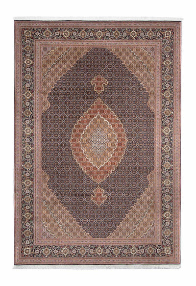 Täbriz Teppich 202x303cm - Perserteppich - dunkelbraun