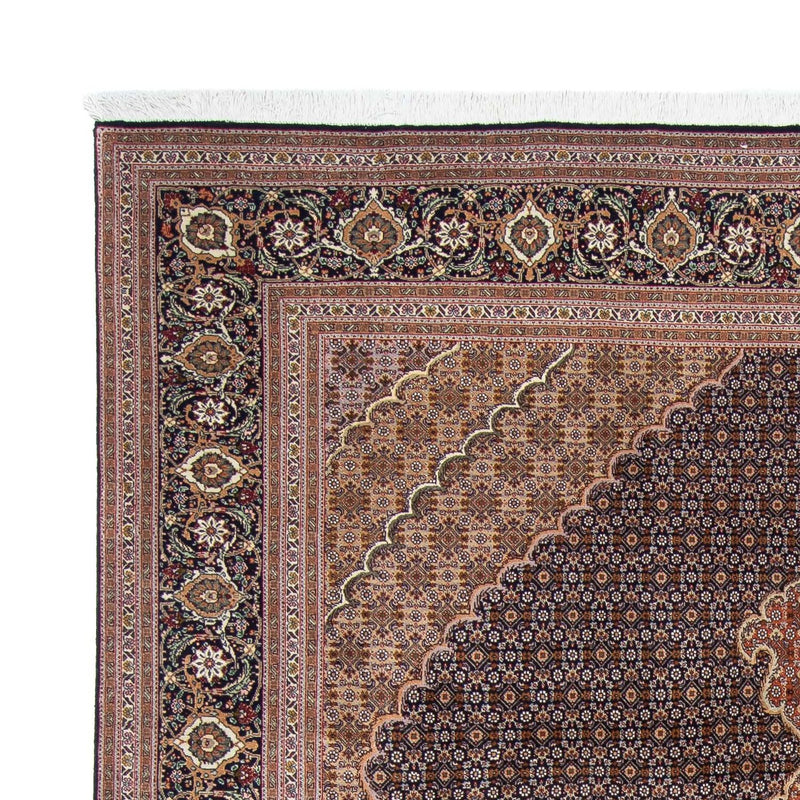 Täbriz Teppich 202x303cm - Perserteppich - dunkelbraun