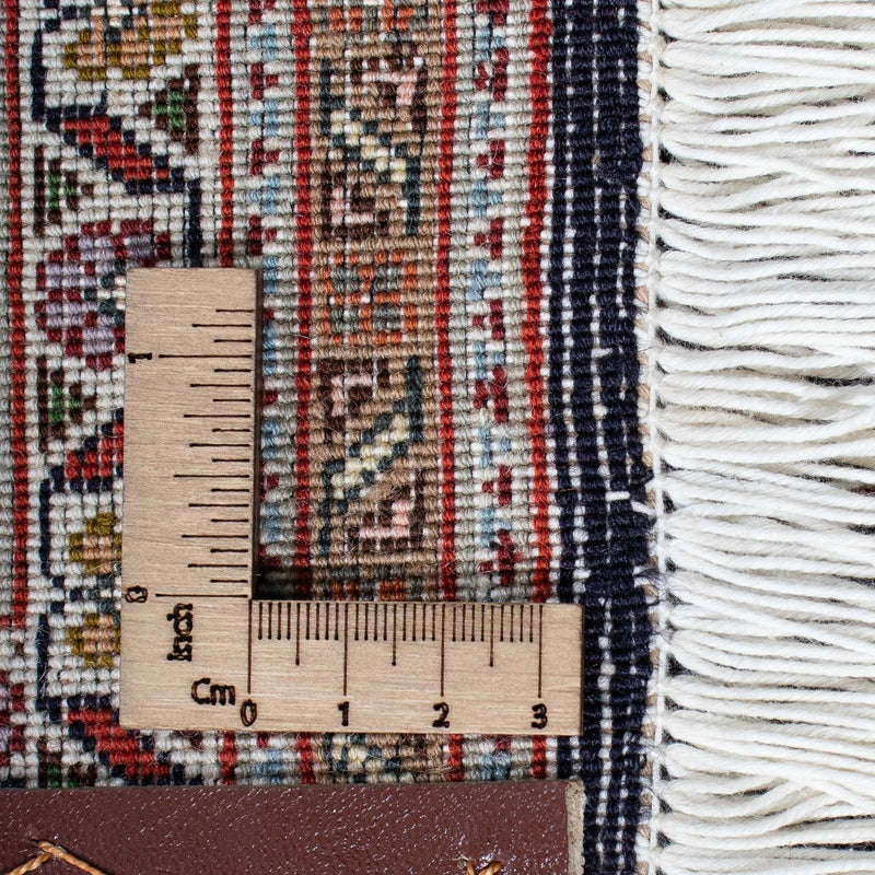 Täbriz Teppich 202x303cm - Perserteppich - dunkelbraun