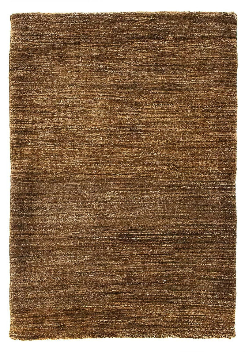 Gabbeh Teppich Indus 66x92cm - Wollteppich - dunkelbraun