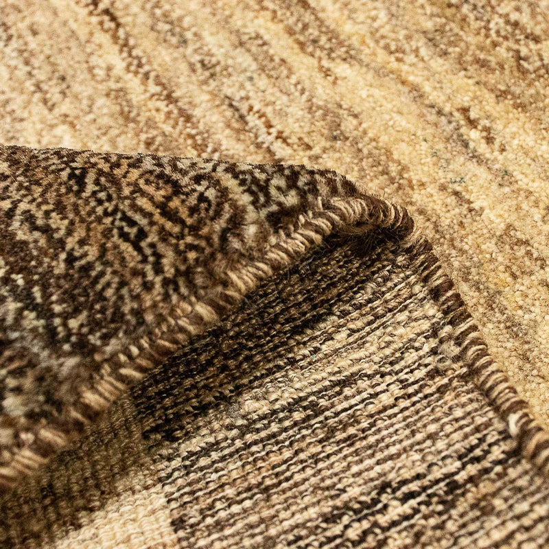 Gabbeh Teppich Indus 64x99cm - Wollteppich - hellbraun