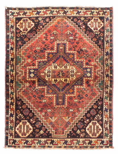 Shiraz Teppich 114x154cm - Perserteppich - hellrot