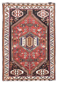 Shiraz Teppich 104x154cm - Perserteppich - rot – product image