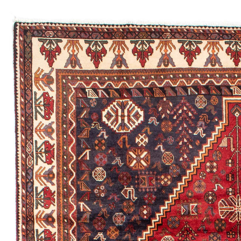 Shiraz Teppich 216x312cm - Perserteppich - dunkelrot