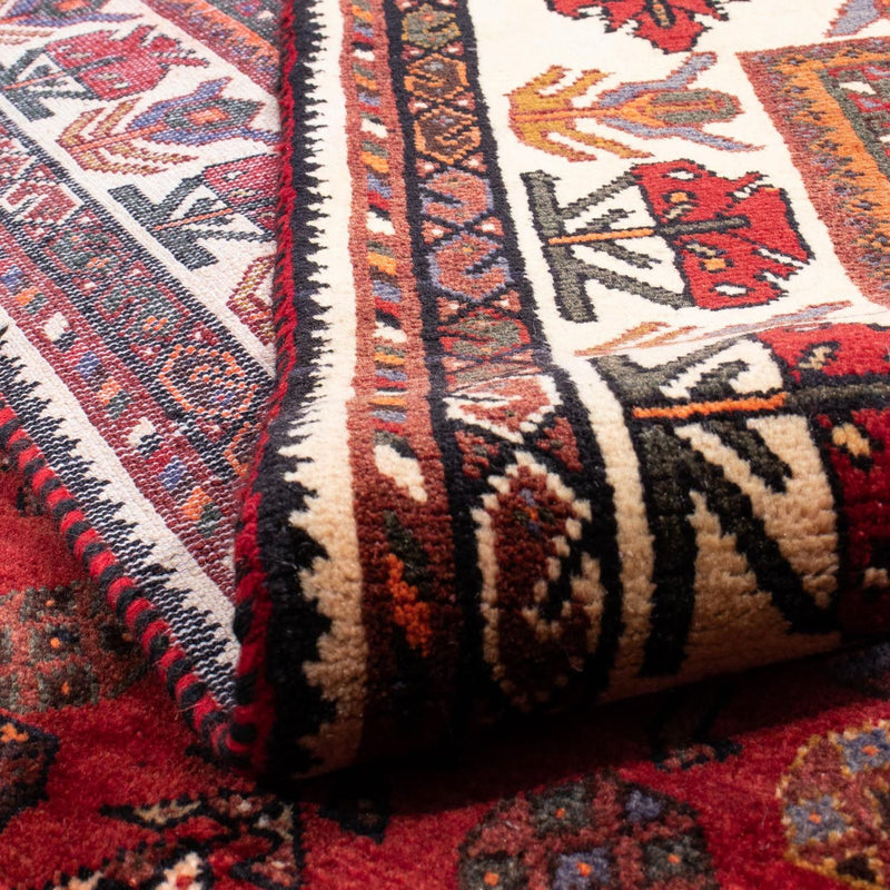 Shiraz Teppich 216x312cm - Perserteppich - dunkelrot