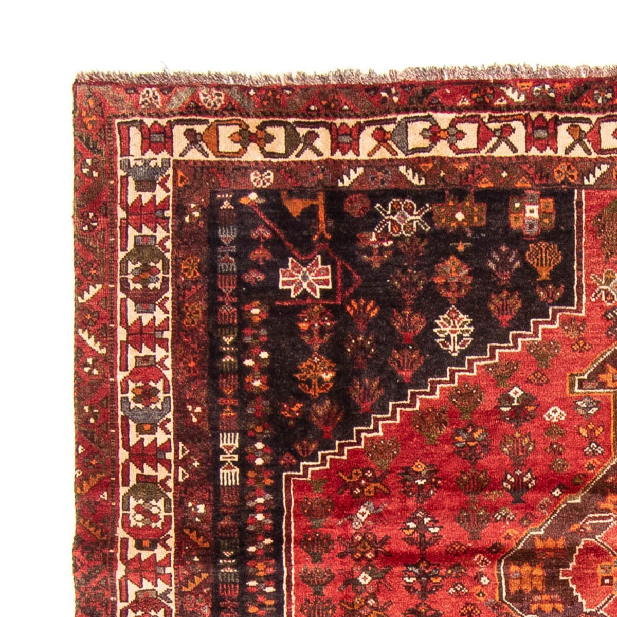 Shiraz Teppich 225x310cm - Perserteppich - dunkelrot