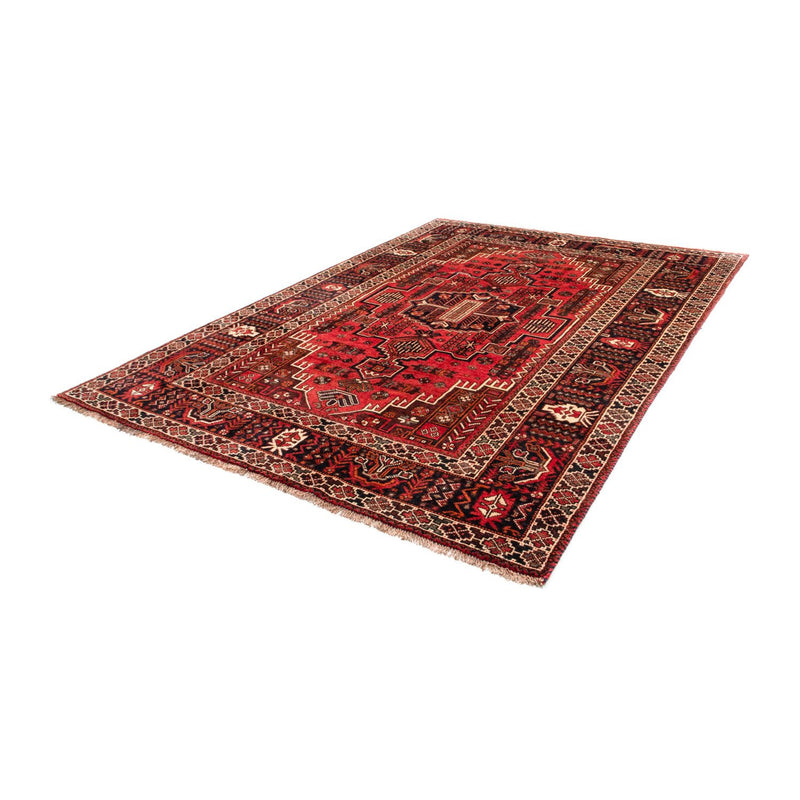 Shiraz Teppich 210x288cm - Perserteppich - hellrot