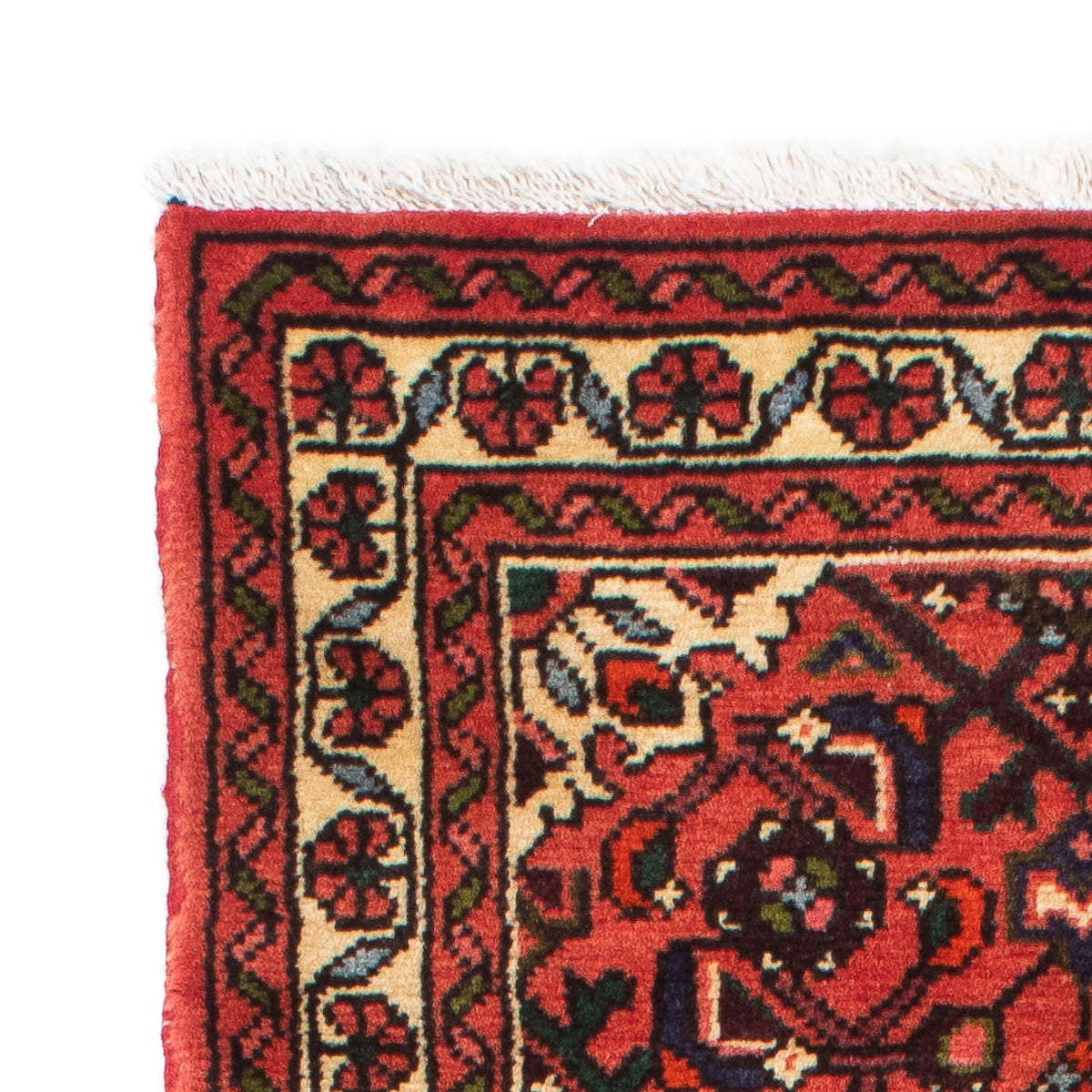 Hosseinabad Teppich 70x195cm - Perserteppich - dunkelrot