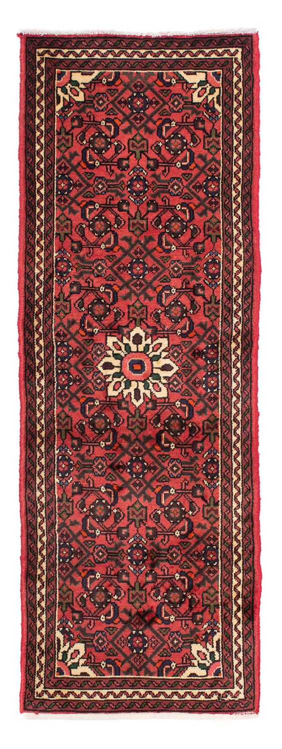 Hosseinabad Teppich 70x200cm - Perserteppich - dunkelrot