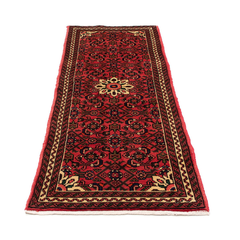 Hosseinabad Teppich 70x200cm - Perserteppich - dunkelrot