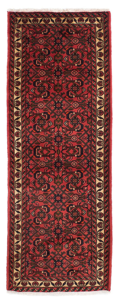Hosseinabad Teppich 75x200cm - Perserteppich - dunkelrot