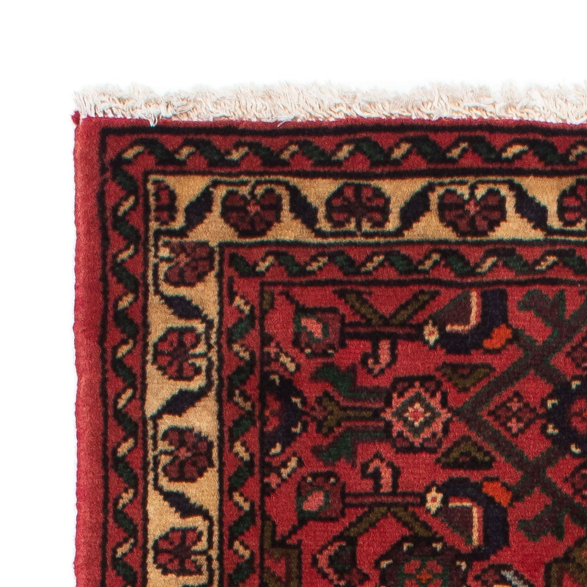 Hosseinabad Teppich 75x200cm - Perserteppich - dunkelrot