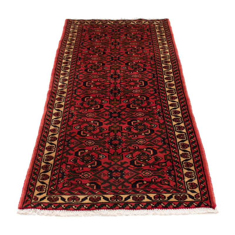 Hosseinabad Teppich 75x200cm - Perserteppich - dunkelrot