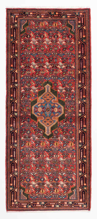 Hosseinabad Teppich 80x195cm - Perserteppich - hellrot