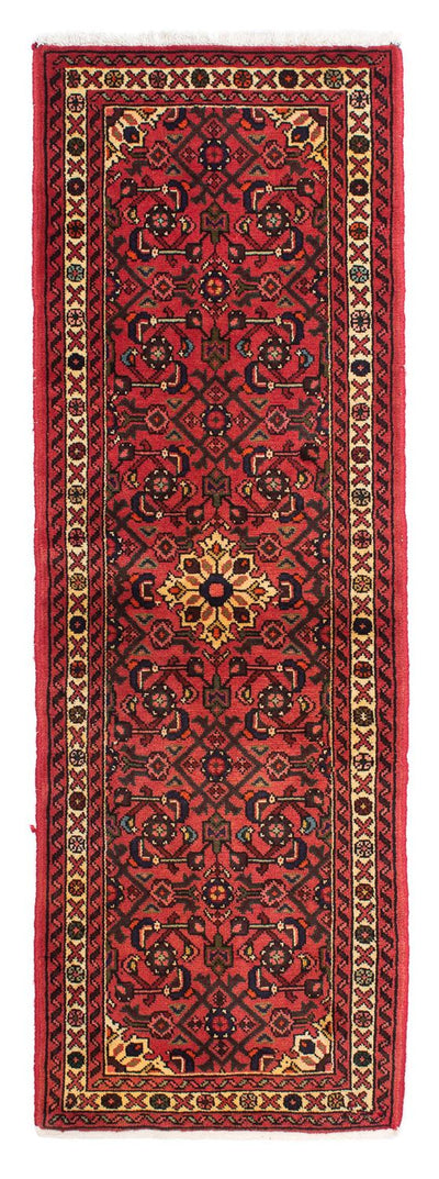 Hosseinabad Teppich 68x203cm - Perserteppich - dunkelrot