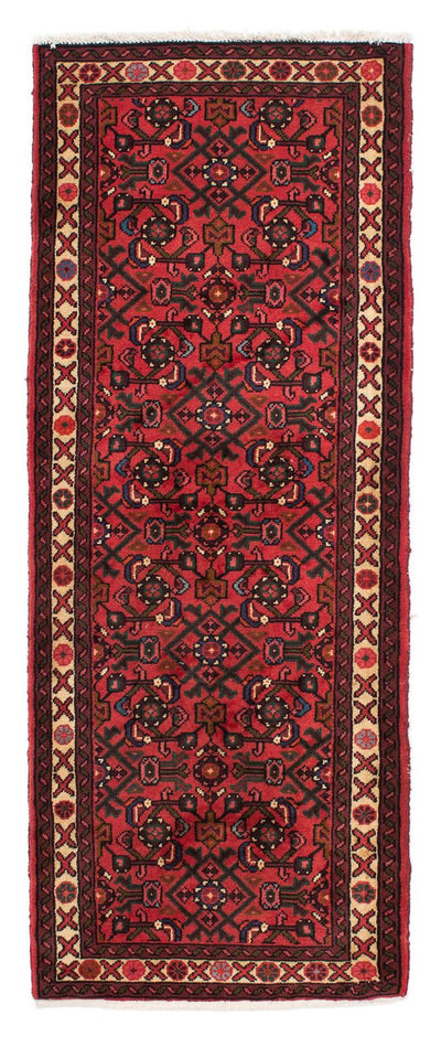 Hosseinabad Teppich 74x195cm - Perserteppich - dunkelrot