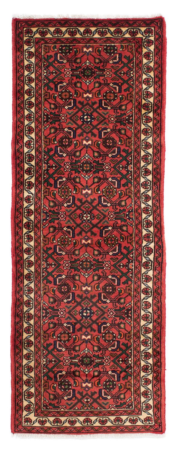 Hosseinabad Teppich 70x200cm - Perserteppich - dunkelrot