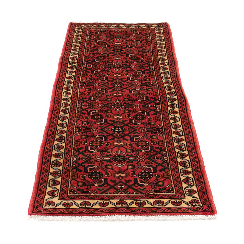 Hosseinabad Teppich 70x200cm - Perserteppich - dunkelrot