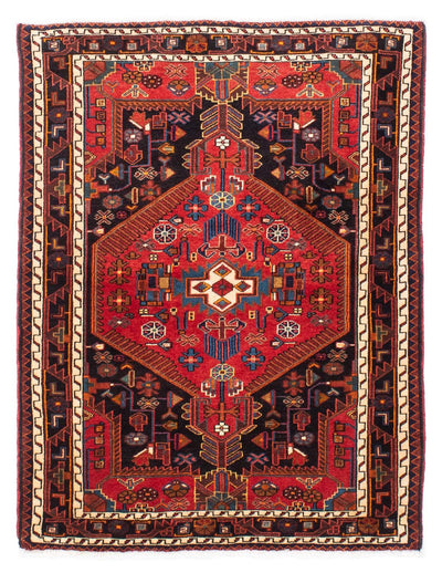 Hosseinabad Teppich 116x150cm - Perserteppich - dunkelrot
