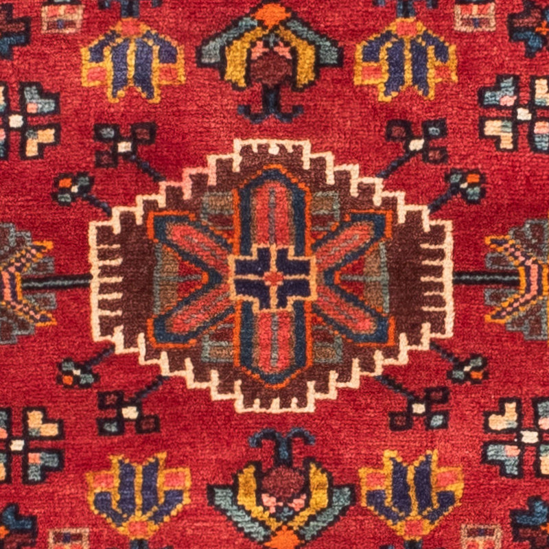 Hosseinabad Teppich 110x172cm - Perserteppich - dunkelrot
