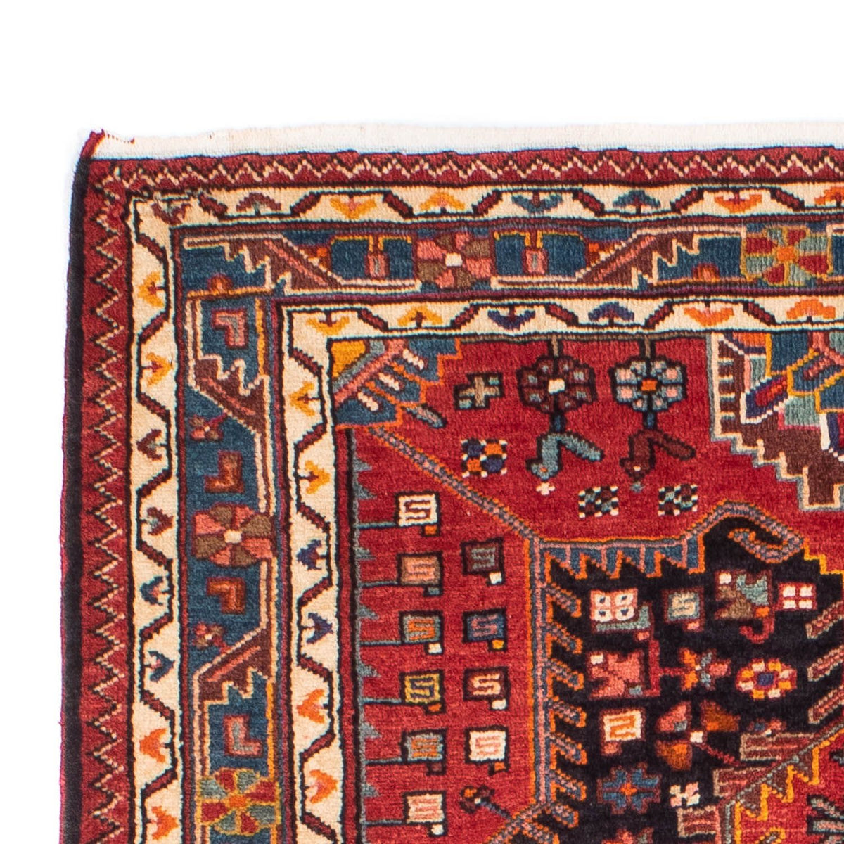 Hosseinabad Teppich 110x172cm - Perserteppich - dunkelrot