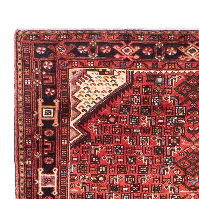 Hosseinabad Teppich 145x225cm - Perserteppich - dunkelrot