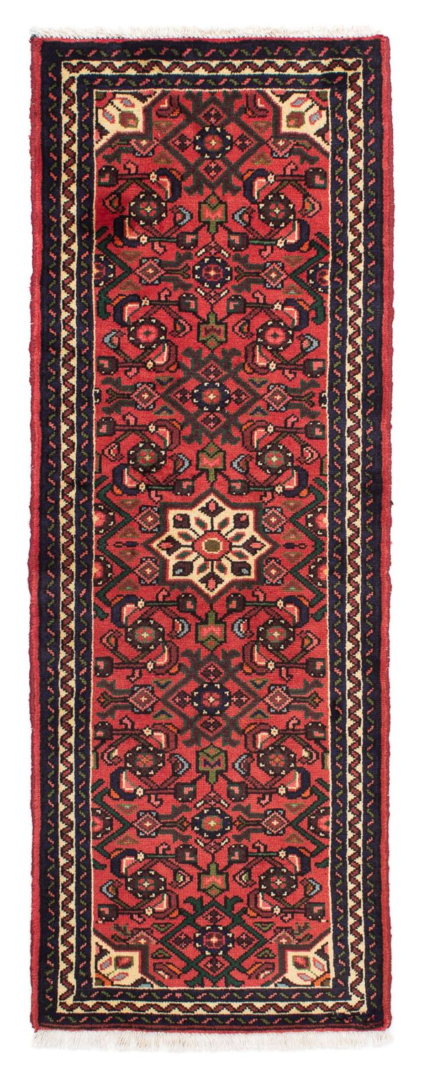 Hosseinabad Teppich 68x195cm - Perserteppich - dunkelrot