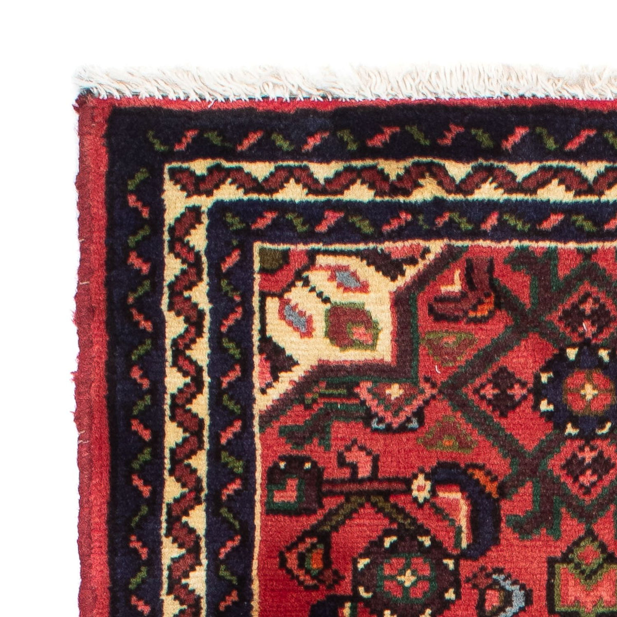 Hosseinabad Teppich 68x195cm - Perserteppich - dunkelrot