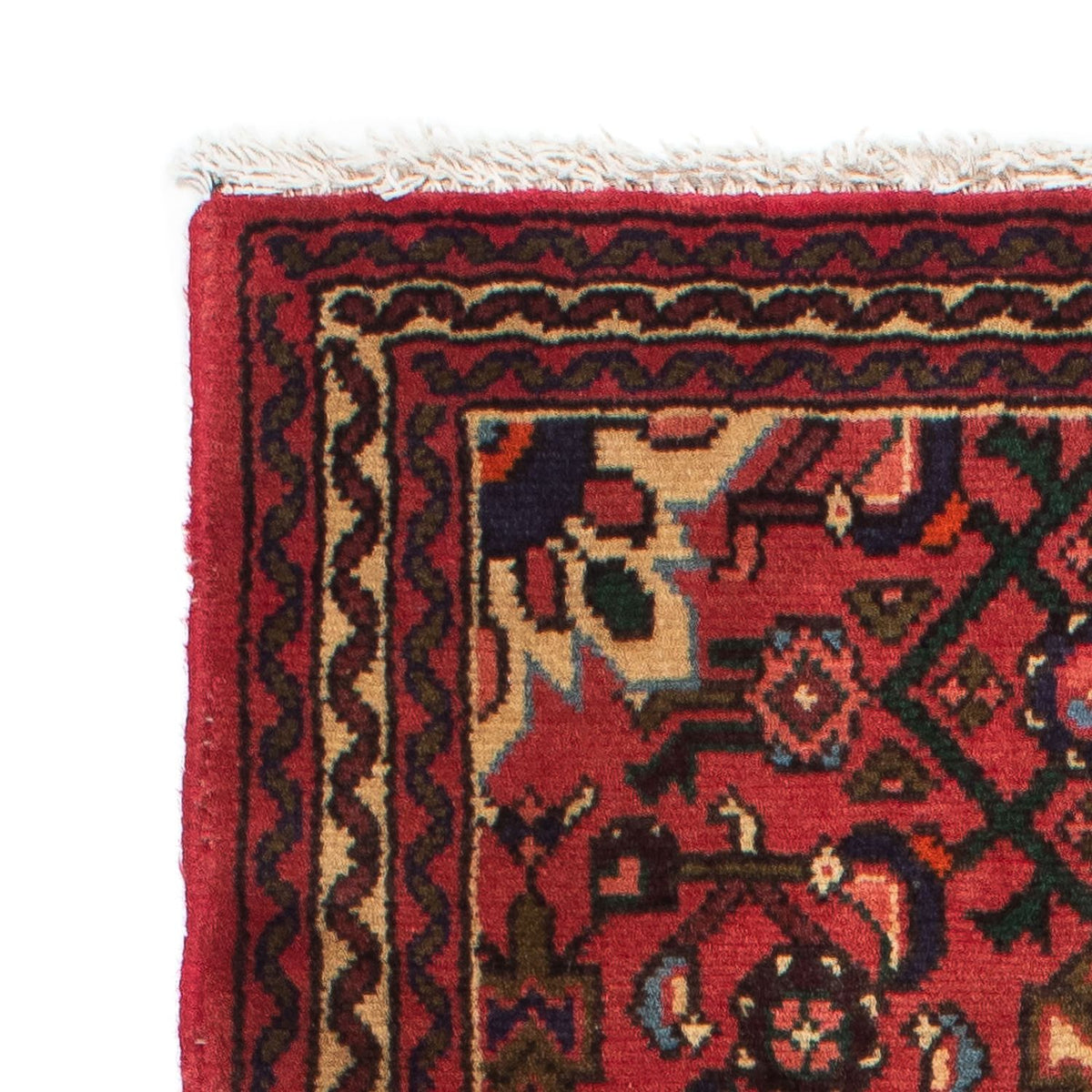 Hosseinabad Teppich 72x195cm - Perserteppich - dunkelrot