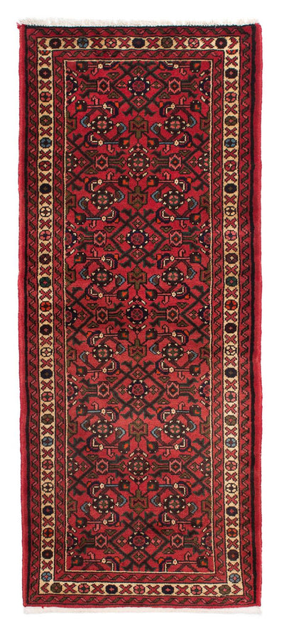 Hosseinabad Teppich 74x195cm - Perserteppich - dunkelrot