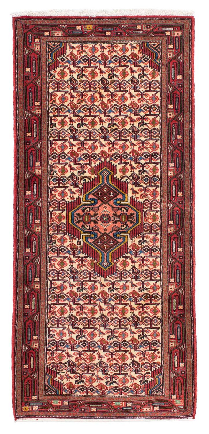 Hosseinabad Teppich 82x195cm - Perserteppich - hellrot