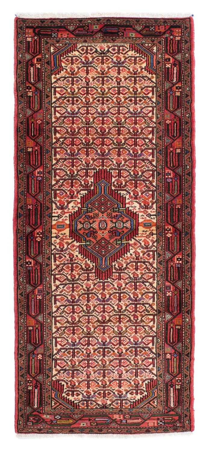 Hosseinabad Teppich 83x204cm - Perserteppich - hellrot