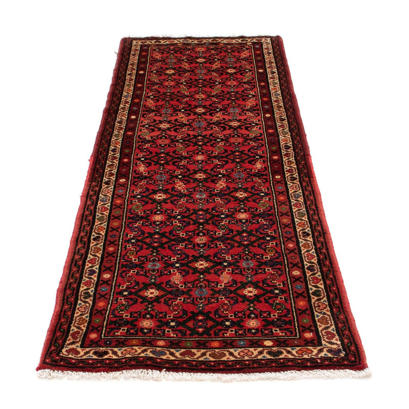 Hosseinabad Teppich 70x205cm - Perserteppich - dunkelrot
