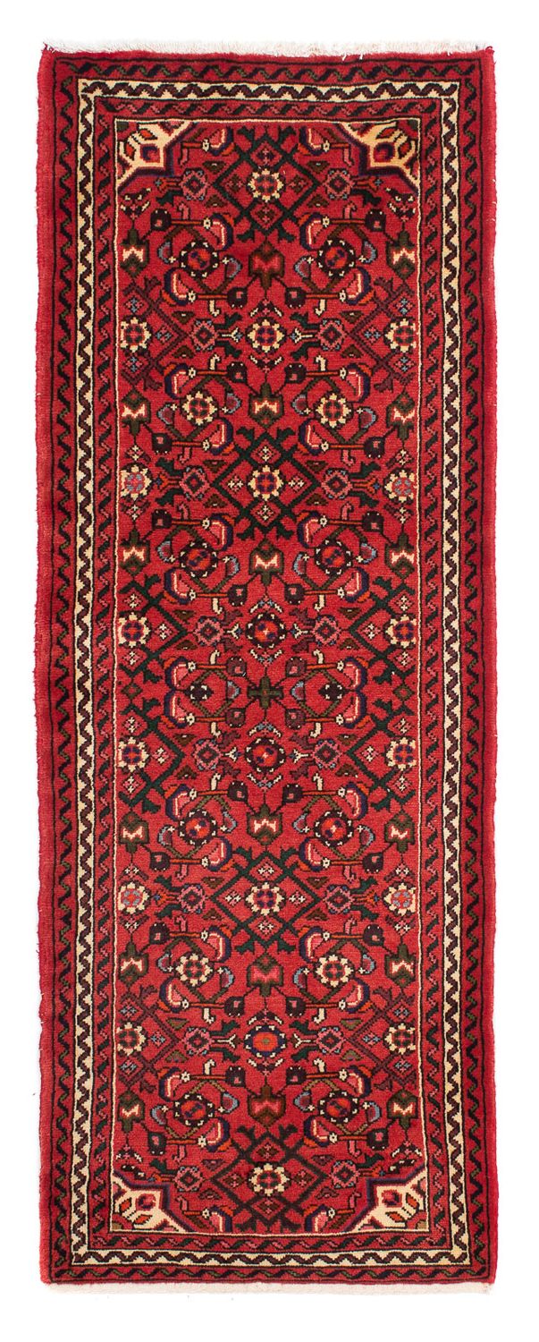 Hosseinabad Teppich 76x200cm - Perserteppich - dunkelrot