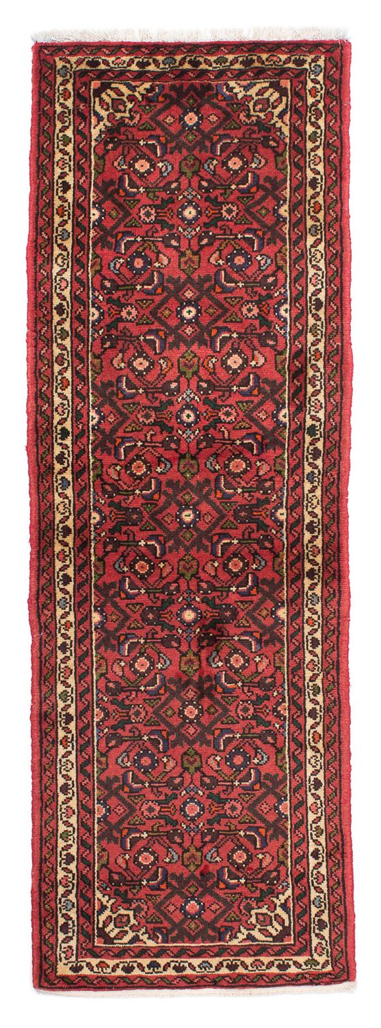 Hosseinabad Teppich 67x190cm - Perserteppich - dunkelrot