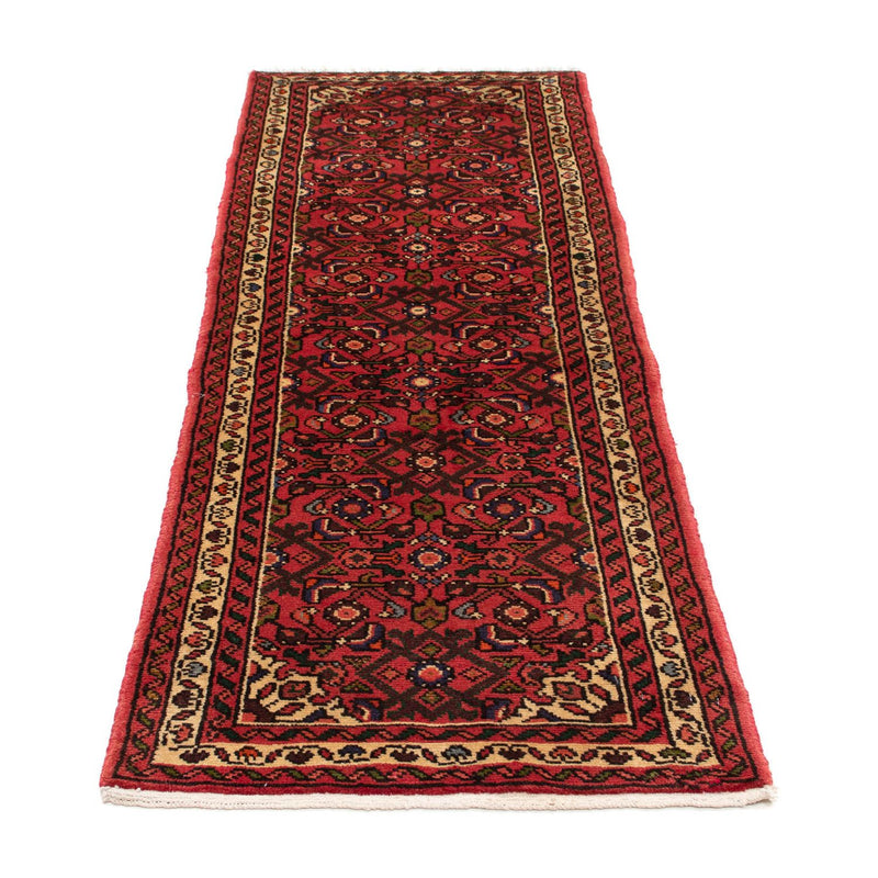 Hosseinabad Teppich 67x190cm - Perserteppich - dunkelrot
