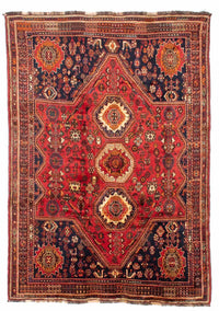 Shiraz Teppich 193x260cm - Perserteppich - rot – product image