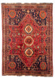 Shiraz Teppich 193x260cm - Perserteppich - rot