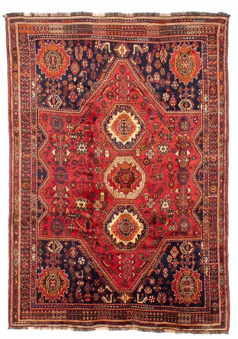 Shiraz Teppich 193x260cm - Perserteppich - rot